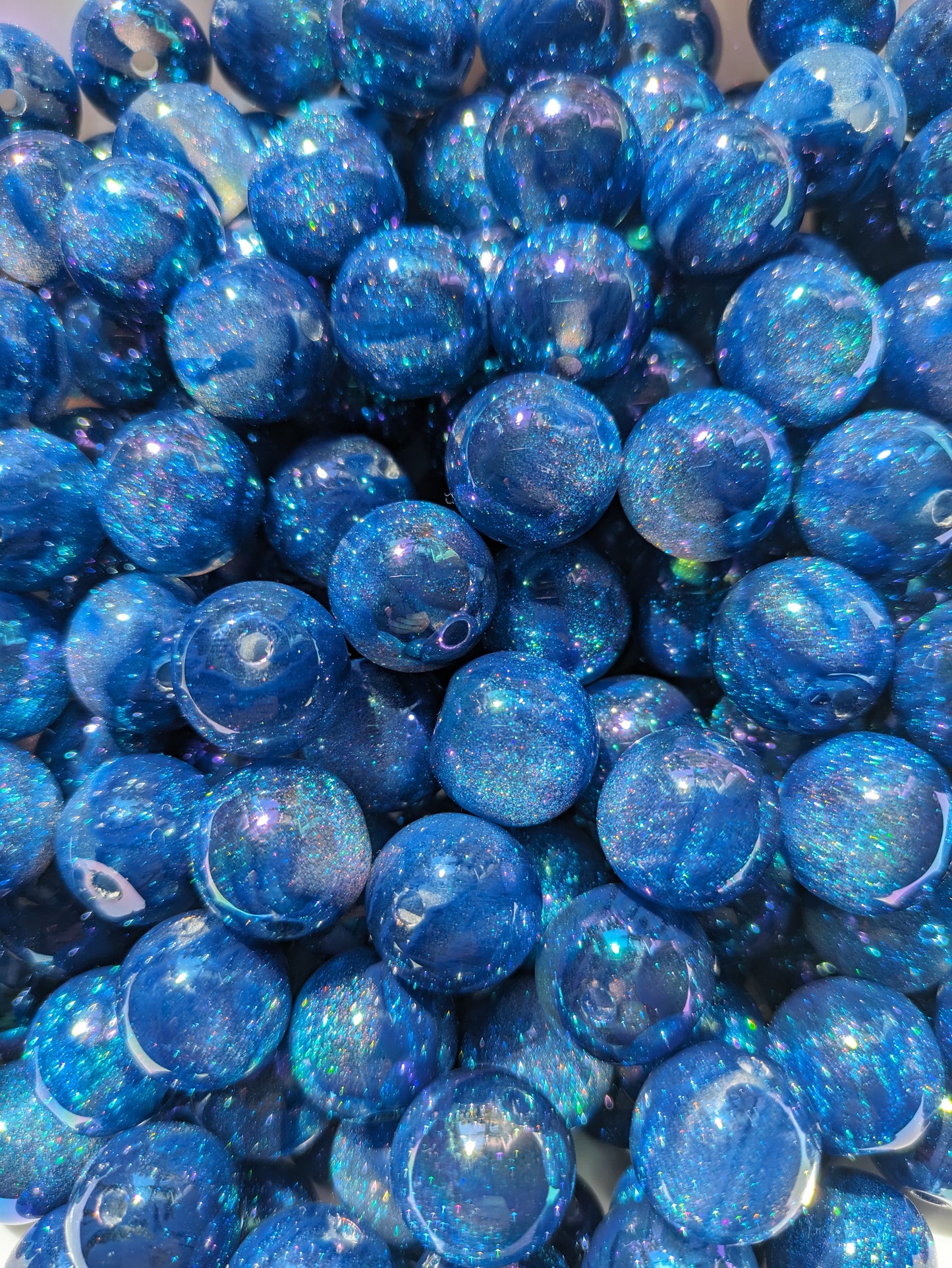 Galaxy Glitter Glitzer Wassermelone dunkelblau 16mm