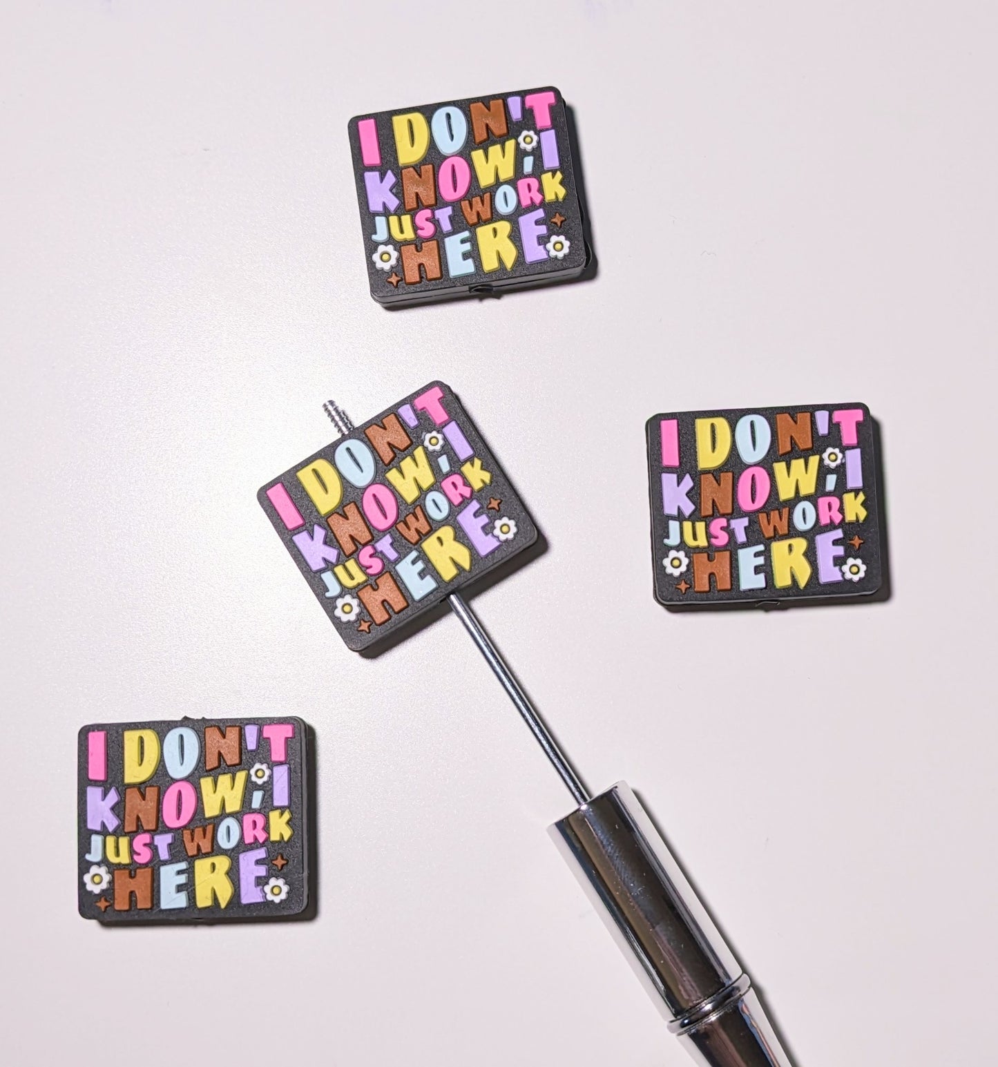 Focal Silikonperle "I Don´t Know, i justWork here" (53/B)