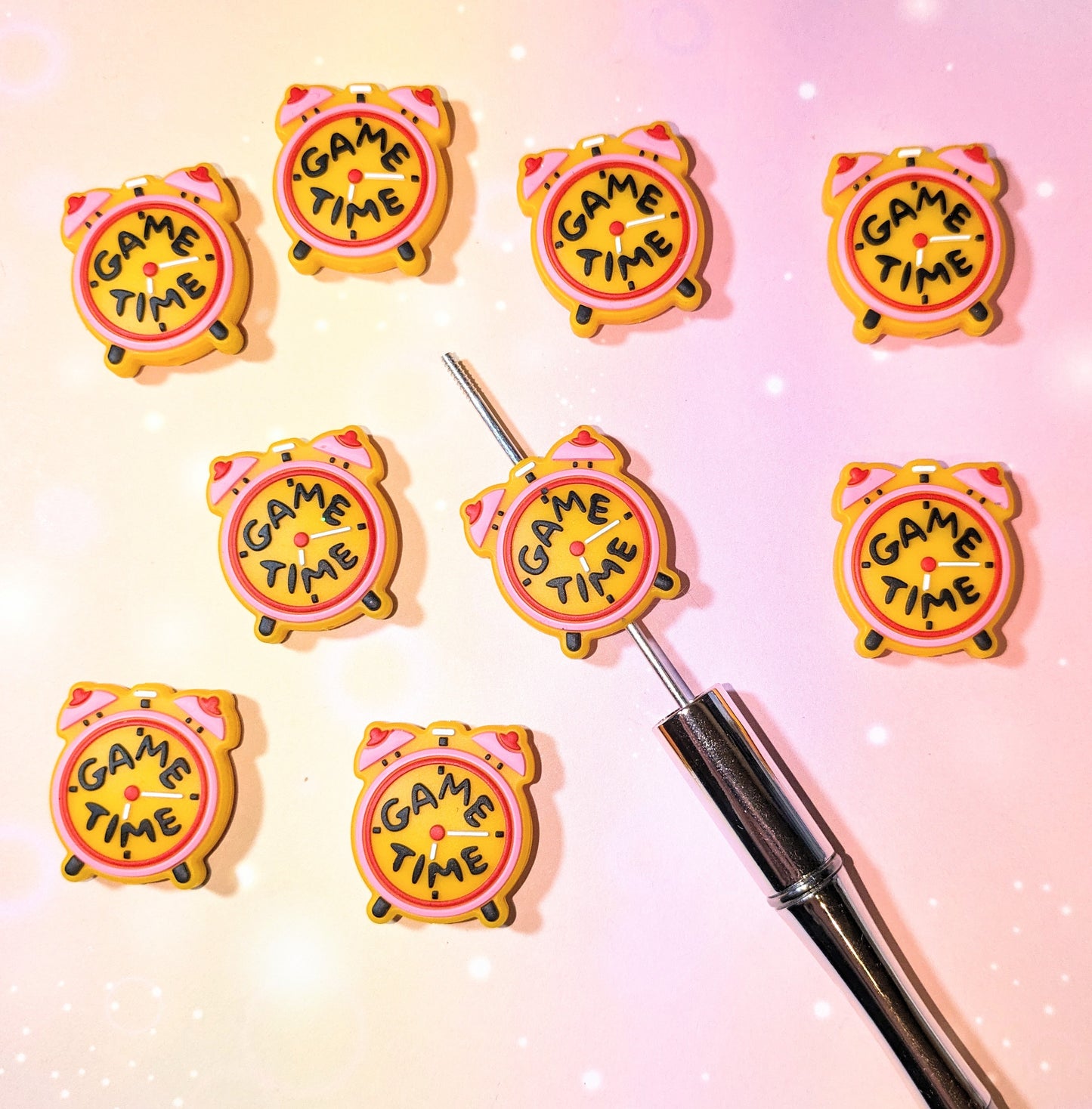 Silikonperle / Focal " Game Time " Wecker Spielzeit