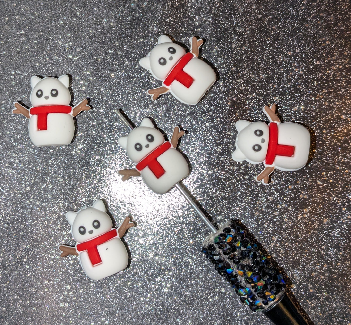 3D Focal Katzen - Schneemann