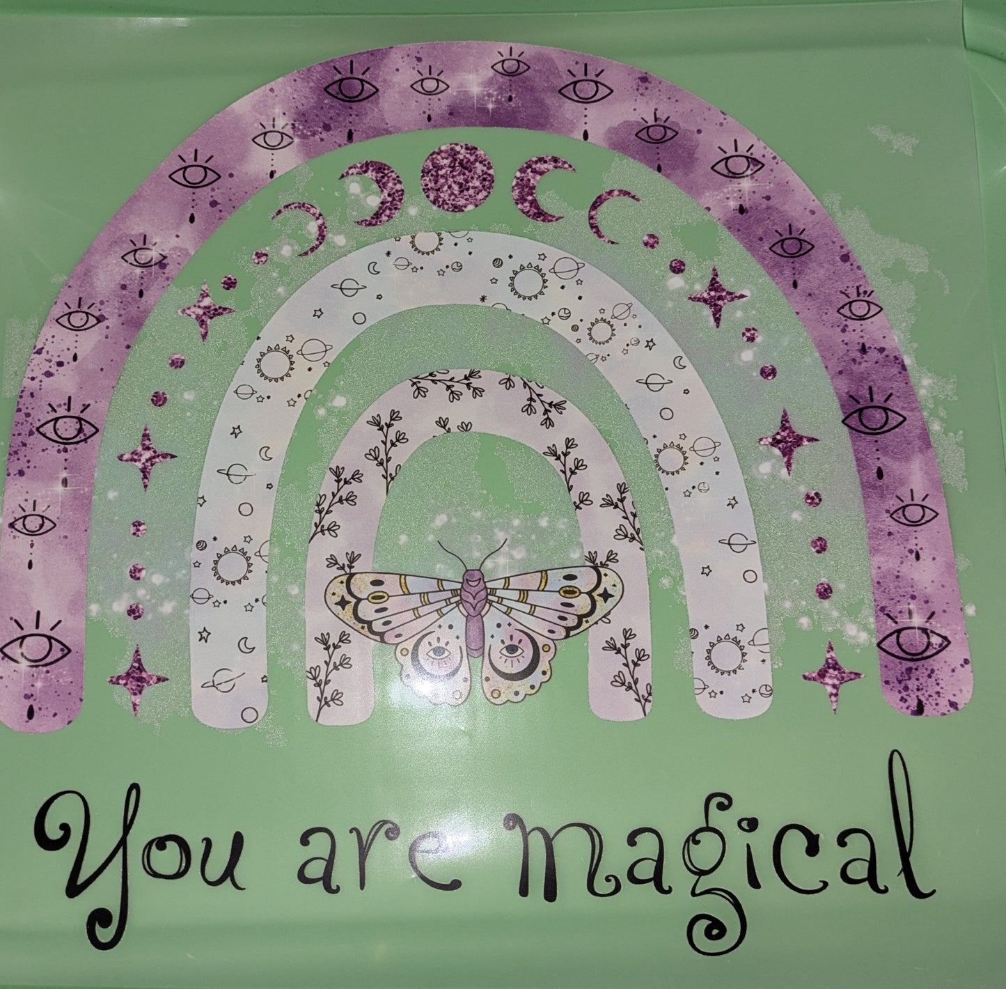 Bügelbild Gr. L Du bist Magisch