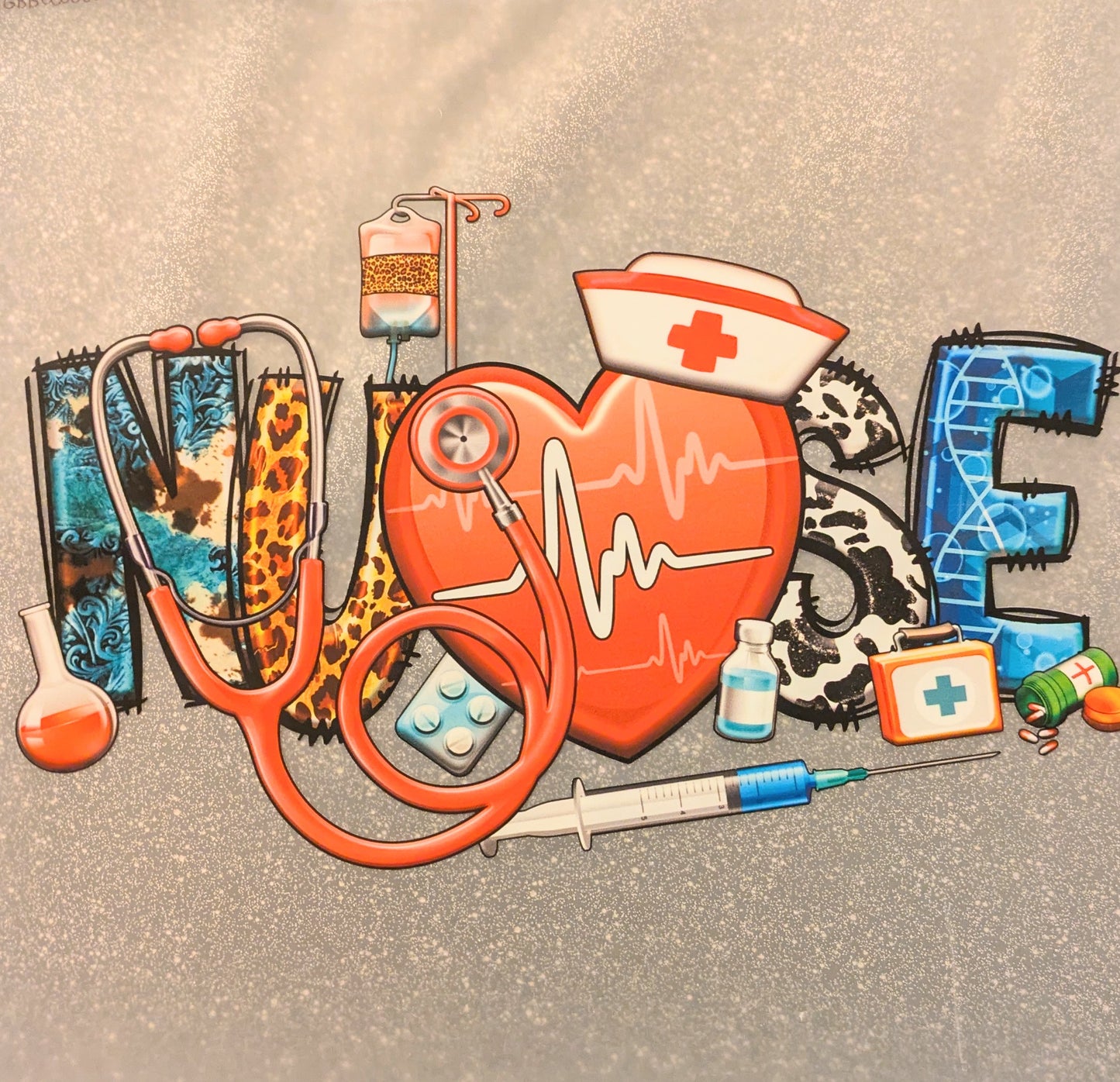 Bügelbild Gr.L " Nurse " GBB000066