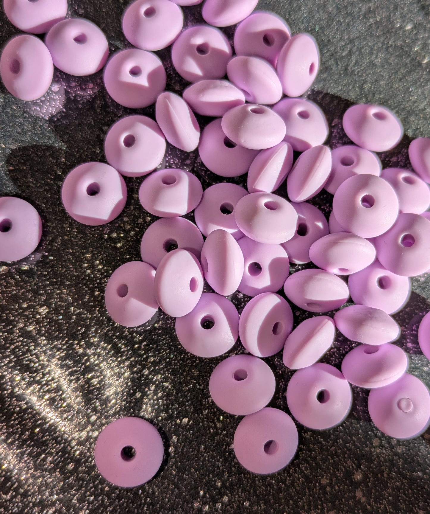 12 mm Silikon Spacer Silikonspacer lila 10 Stück