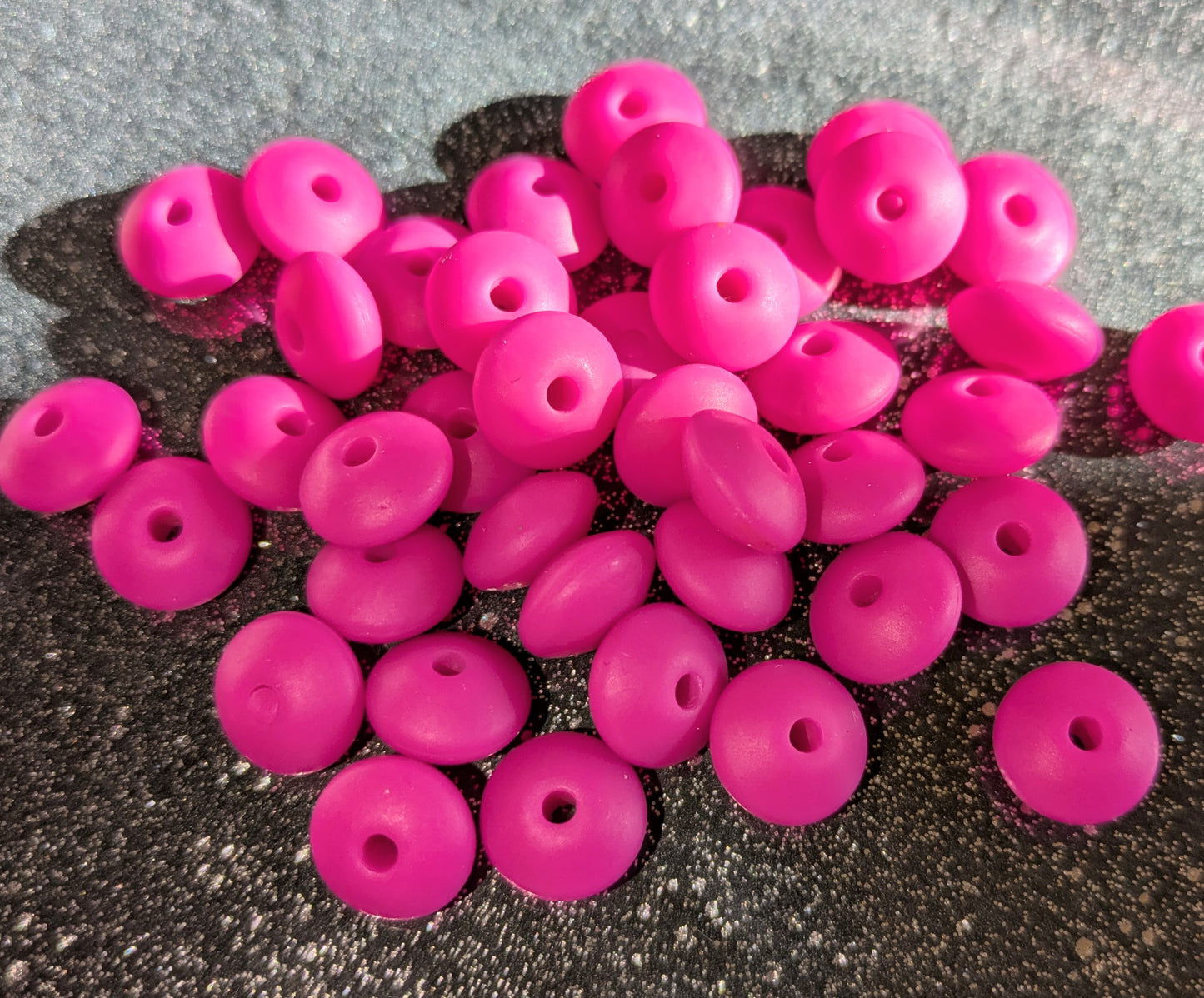 12 mm Silikon Spacer Silikonspacer pink 10 Stück
