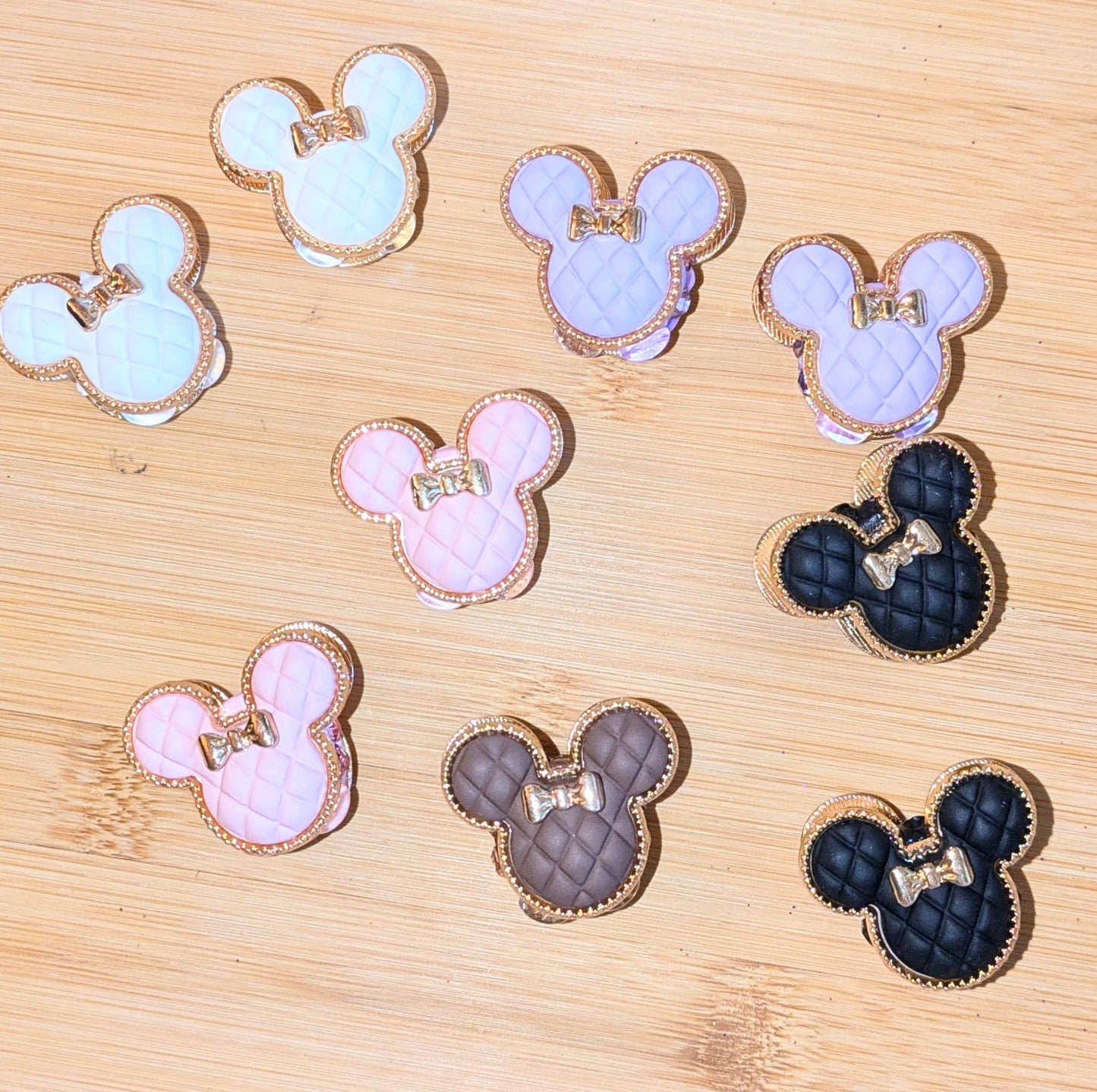 Edle Maus-Kopf Perle in verschiedenen Farben Waffelmuster