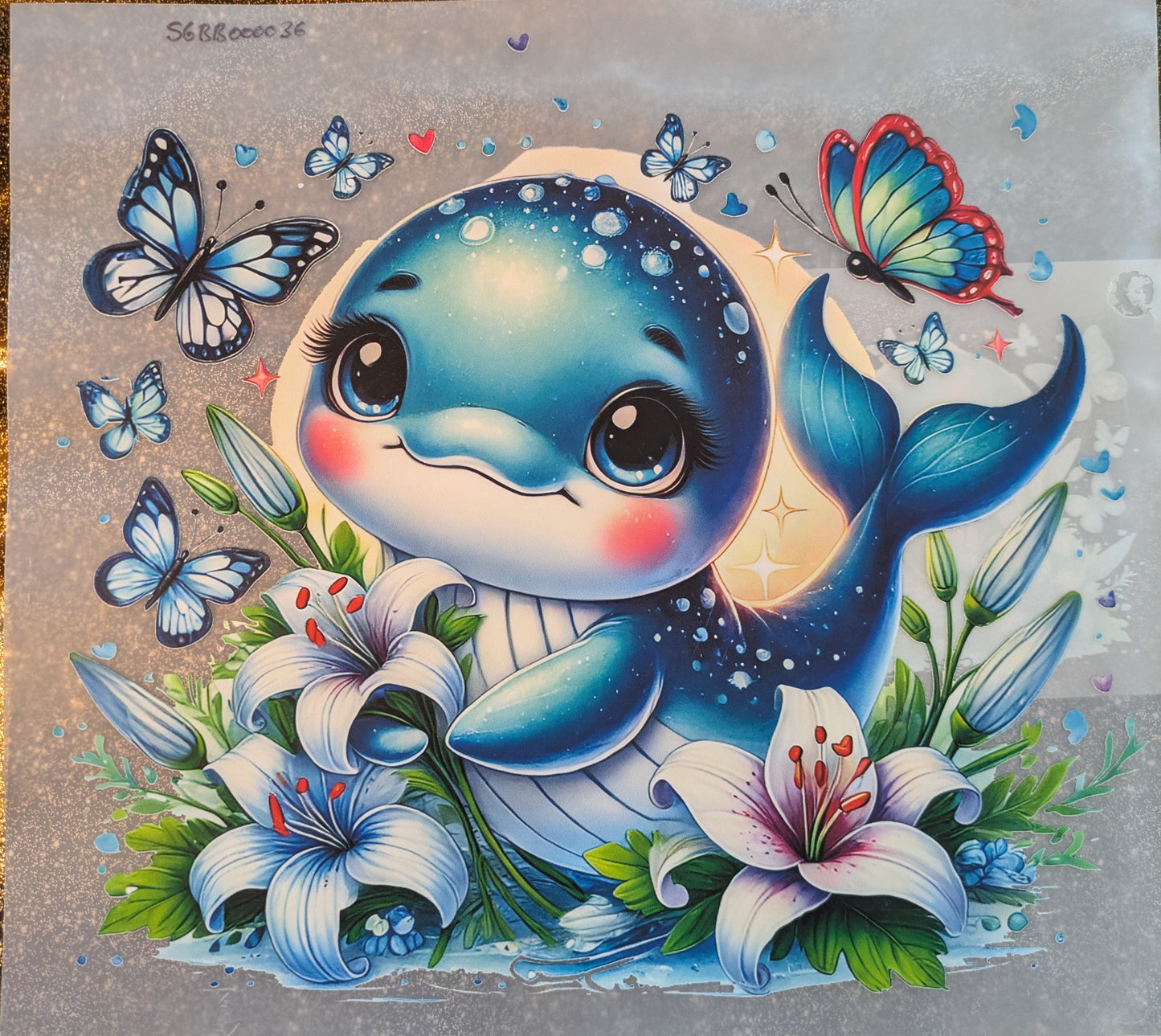 Bügelbilder Set Wal SGBB000036