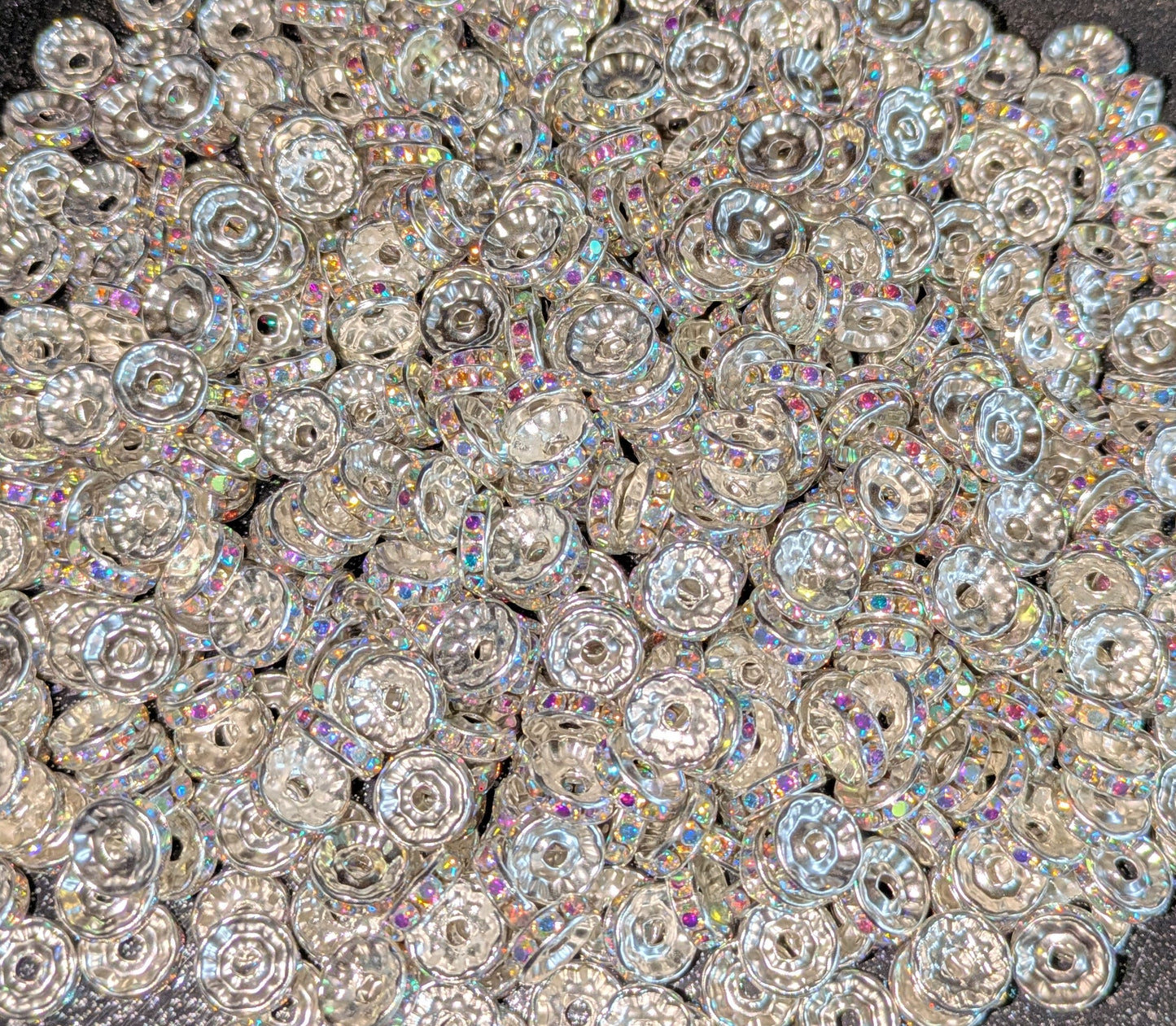 Spacer 10 mm Silber AB