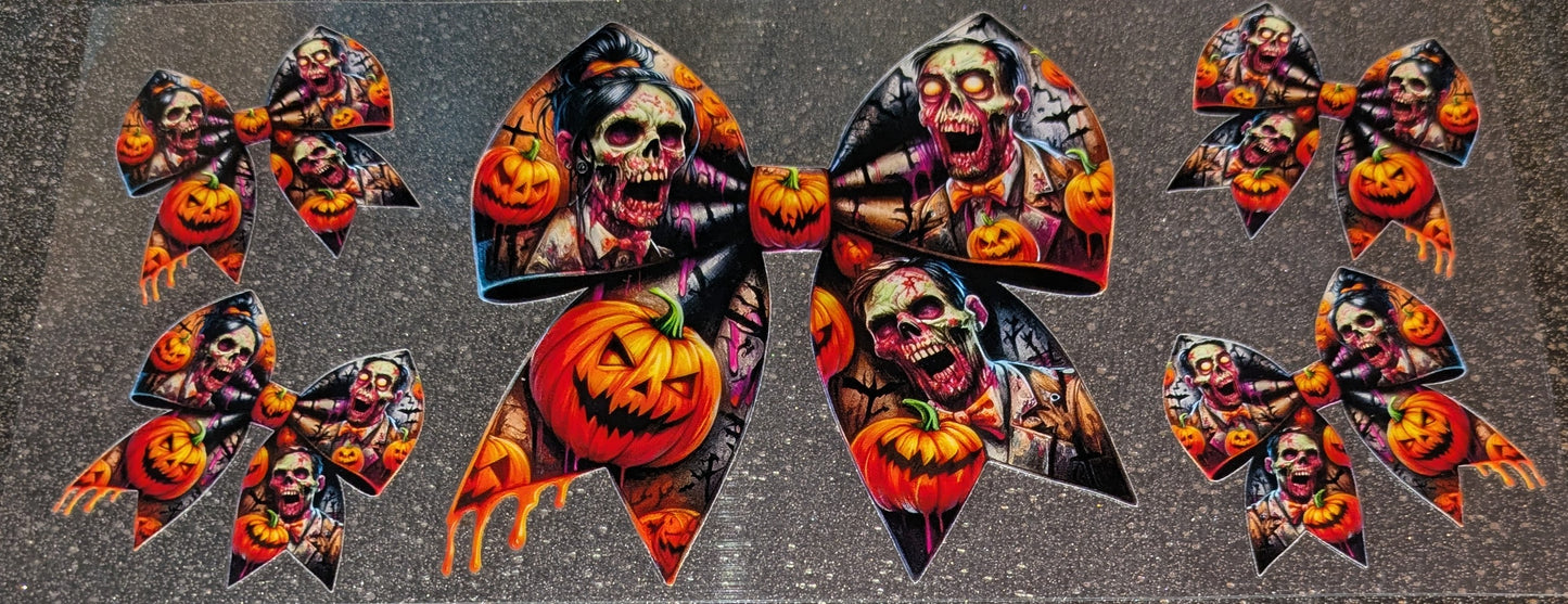 16 Oz Sticker Halloween Zombie Schleife CS000118