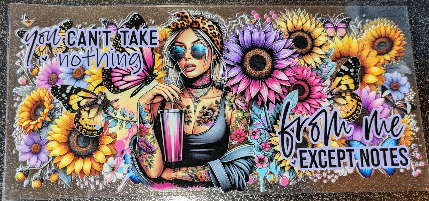 16 Oz Sticker Tatoogirl nothing