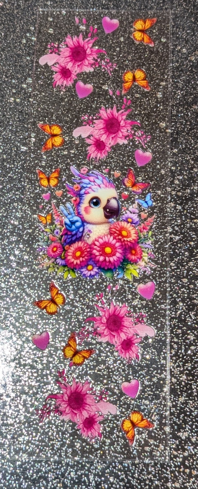 Kulisticker Sticker für Lesezeiche Kakadu