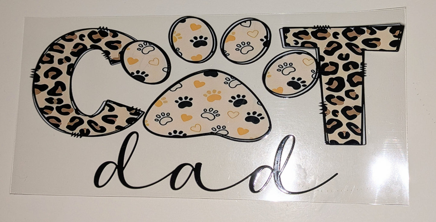 16 Oz Sticker Cat dad CS000009