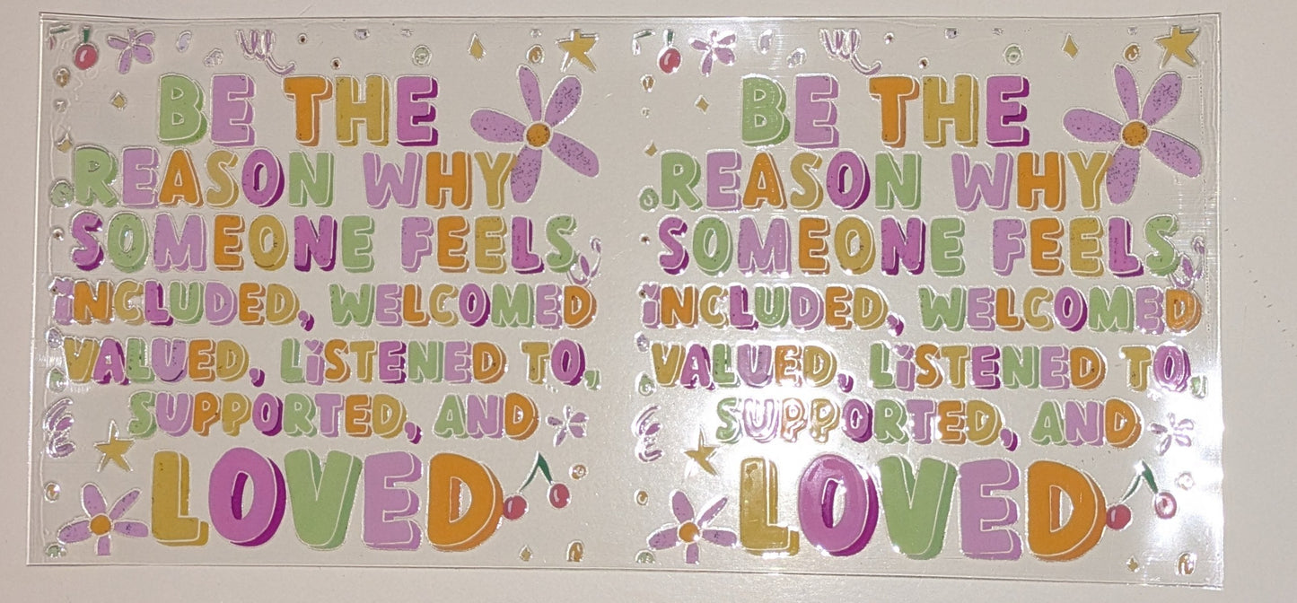 16 Oz Sticker Loved CS000024