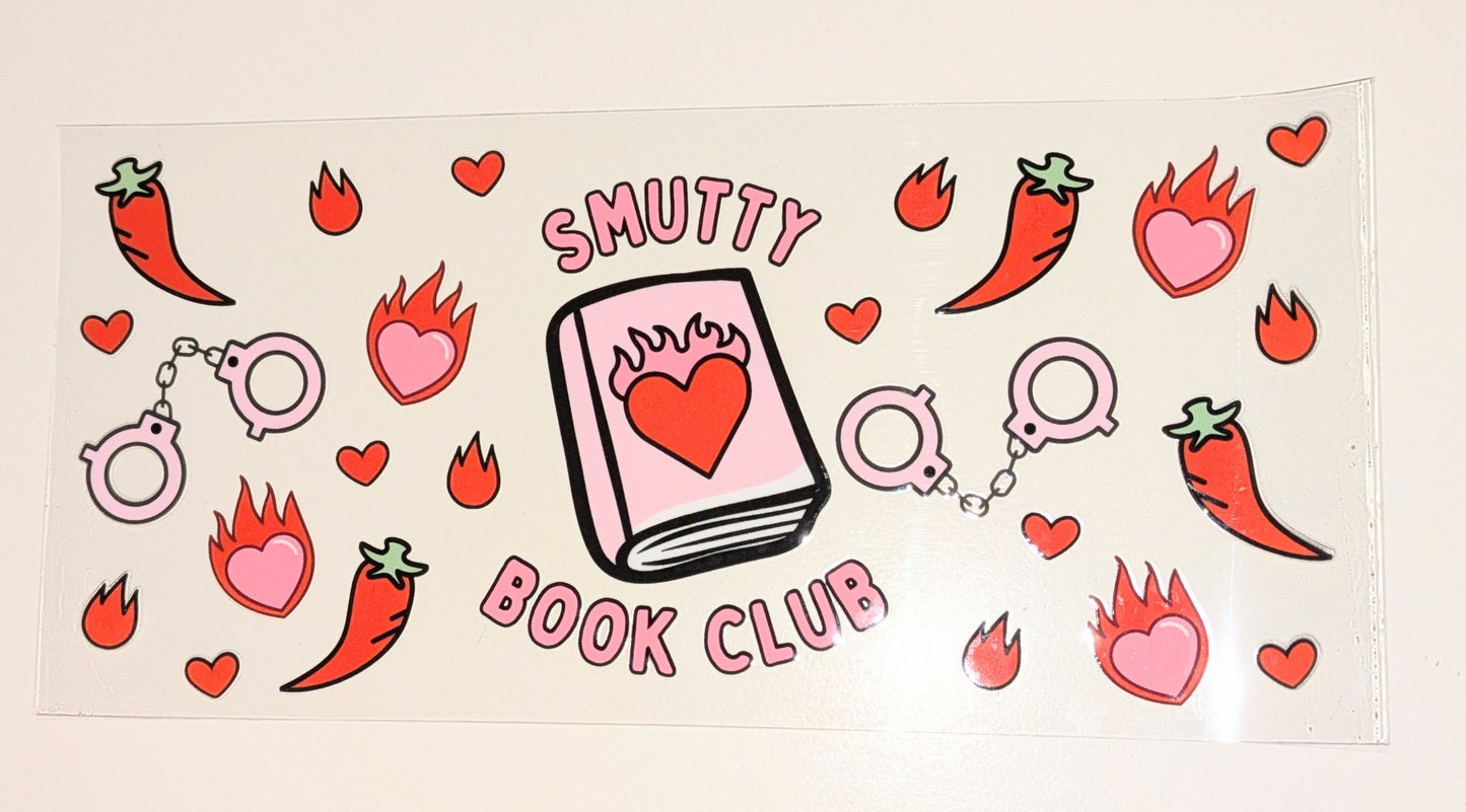 16 Oz Sticker Bücher Buch Smutty Book Club CS000041