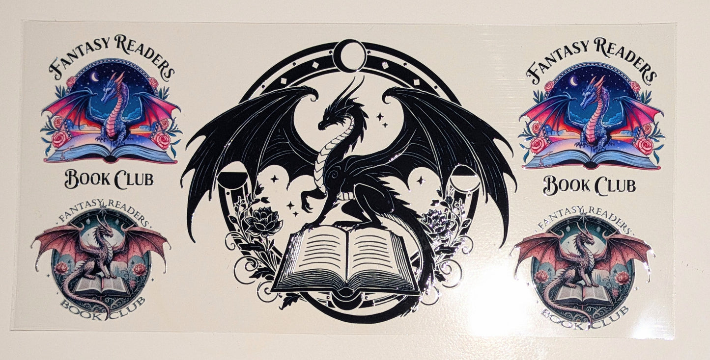 16 Oz Sticker Bücher Buch Fantasy CS000051
