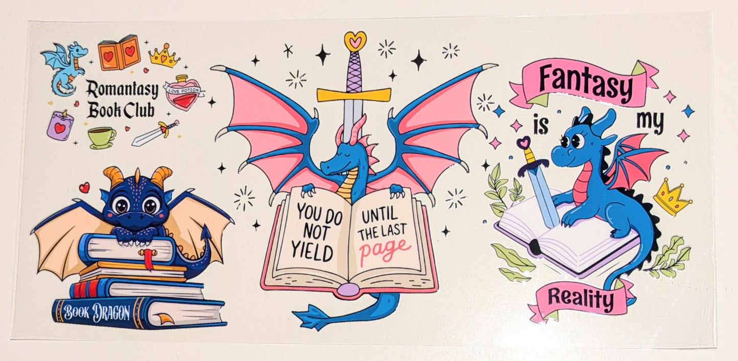 16 Oz Sticker Bücher Buch Romantasy CS000052