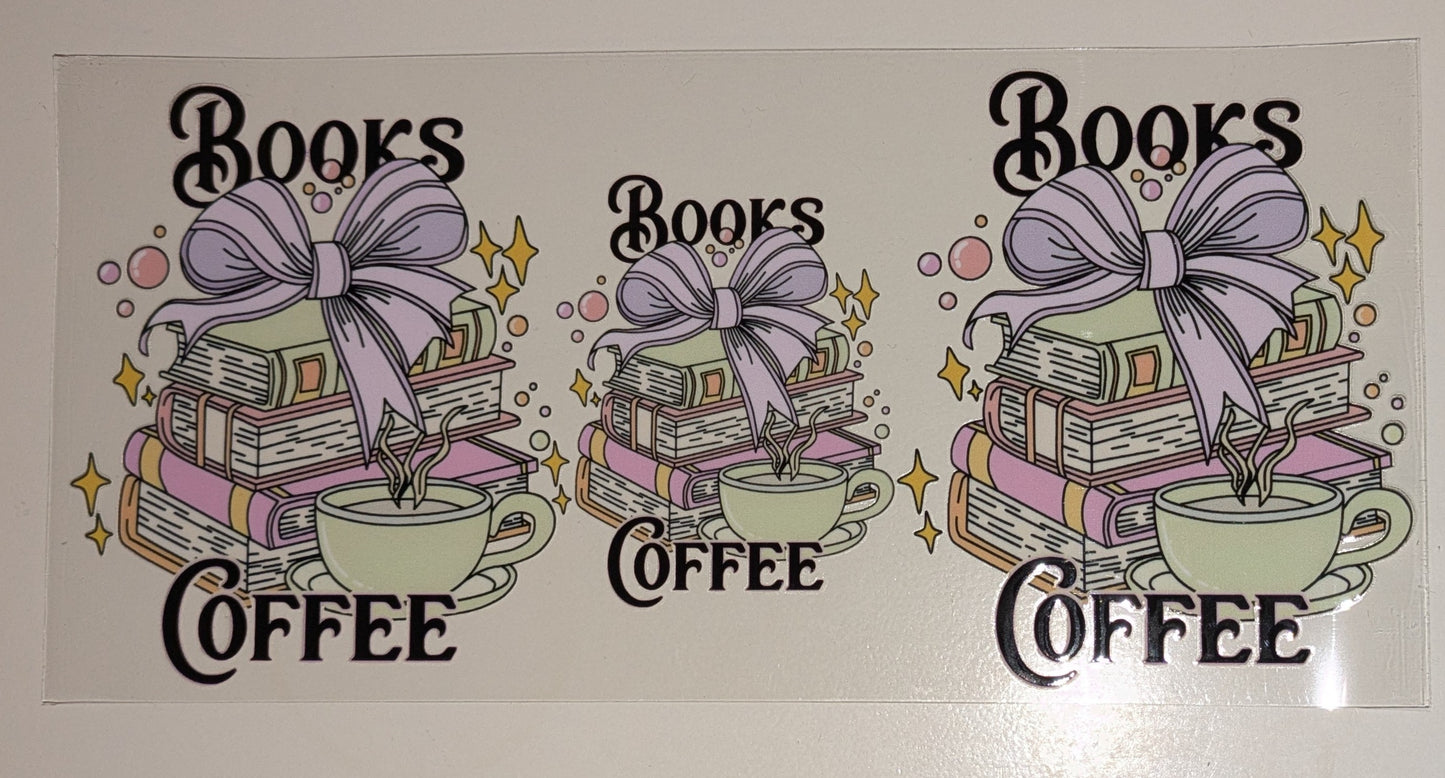 16 Oz Sticker Bücher Buch Books Coffee CS000054