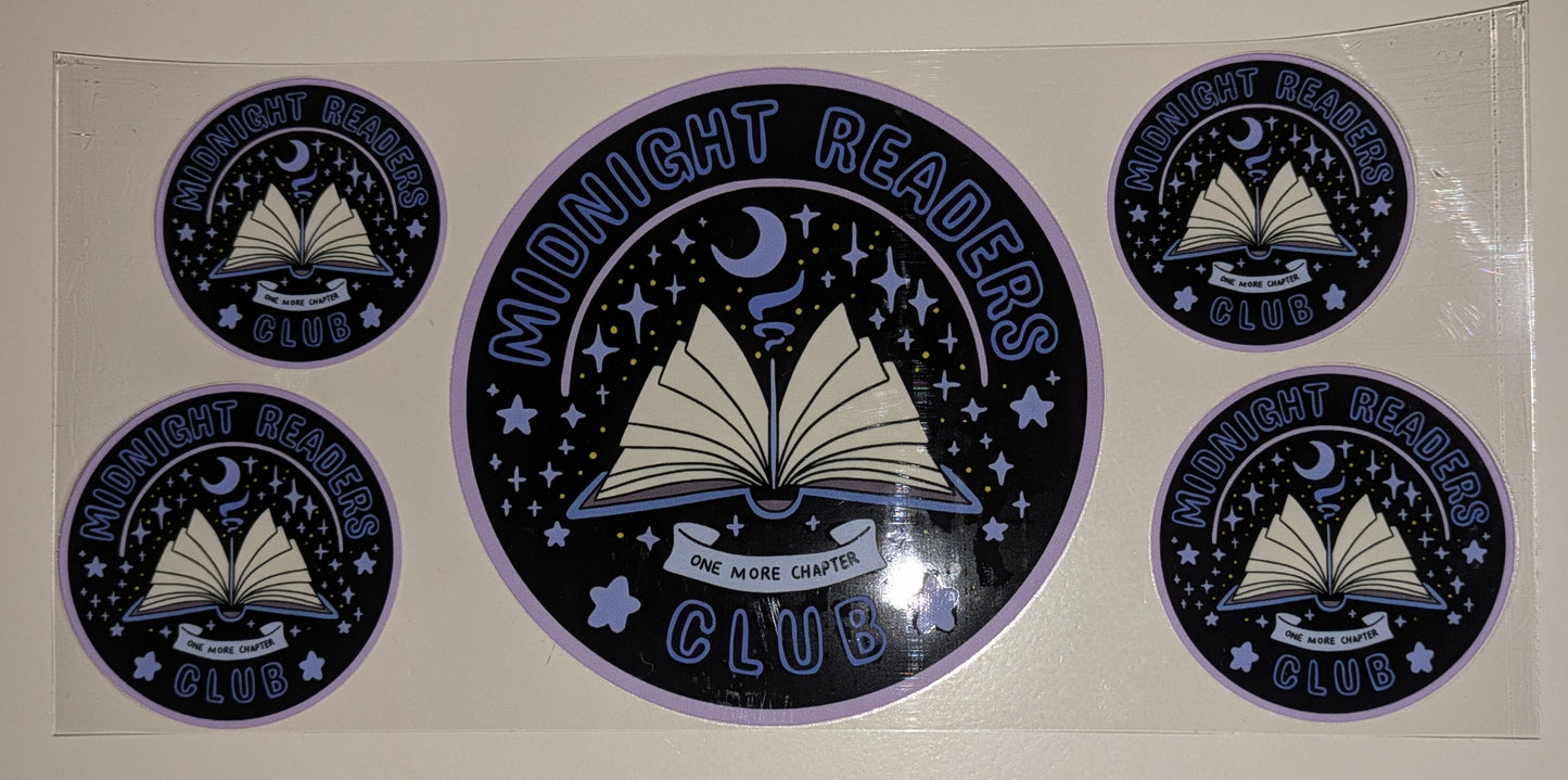 16 Oz Sticker Bücher Buch Midnight Readers Club CS000062