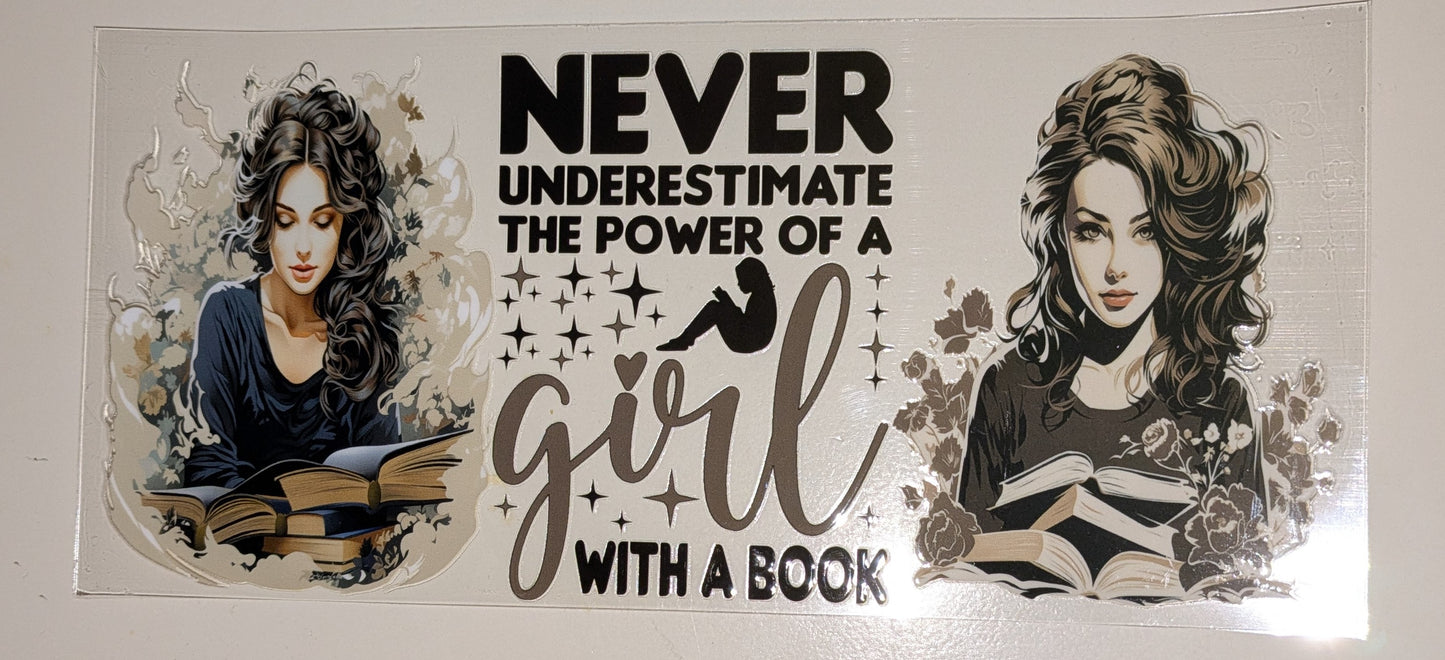 16 Oz Sticker Bücher Buch Never CS000075