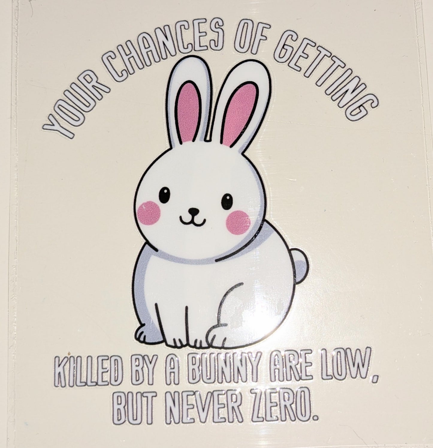 4 inch Sticker Hase IS000057