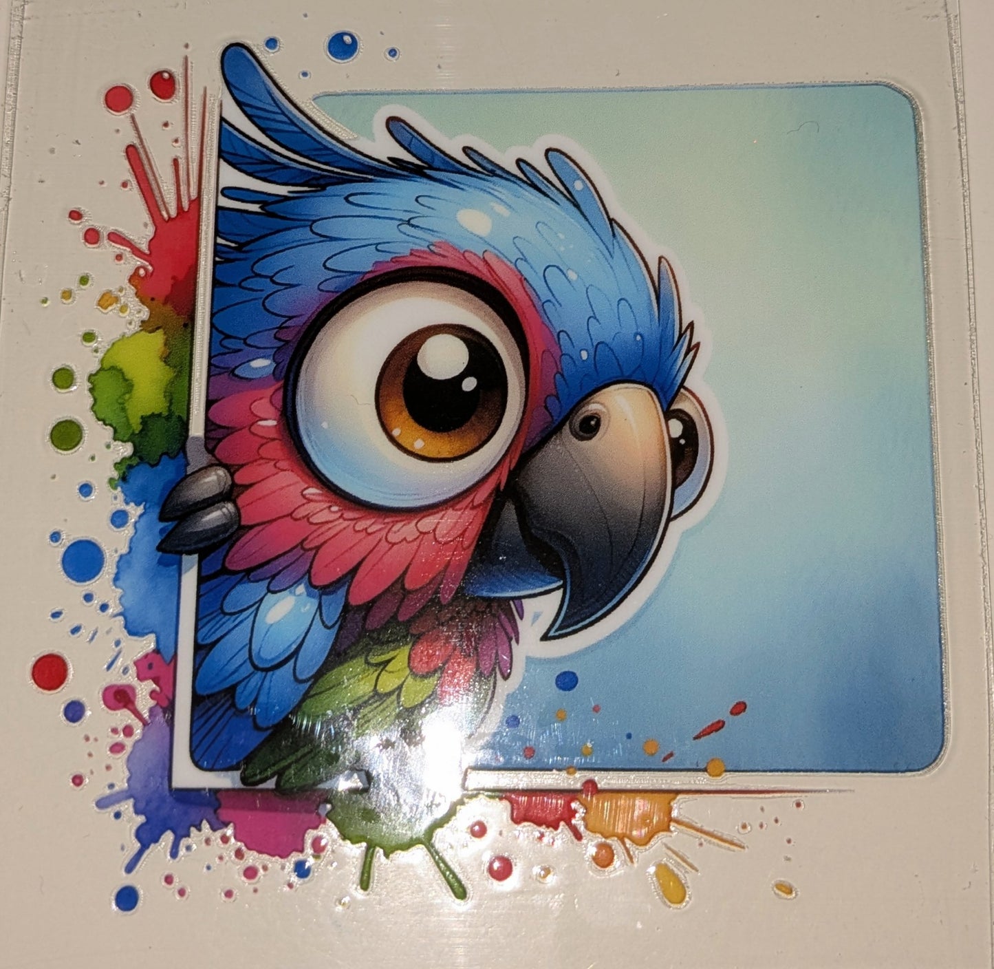 4 inch Sticker Papagei IS000054