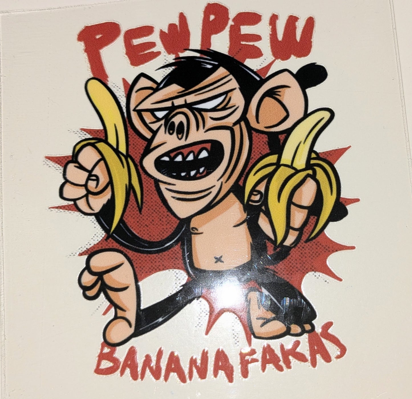 4 inch Sticker Affe IS000049