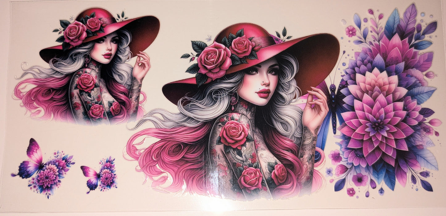 16 Oz Tattoogirl Rosen Hut CS000099