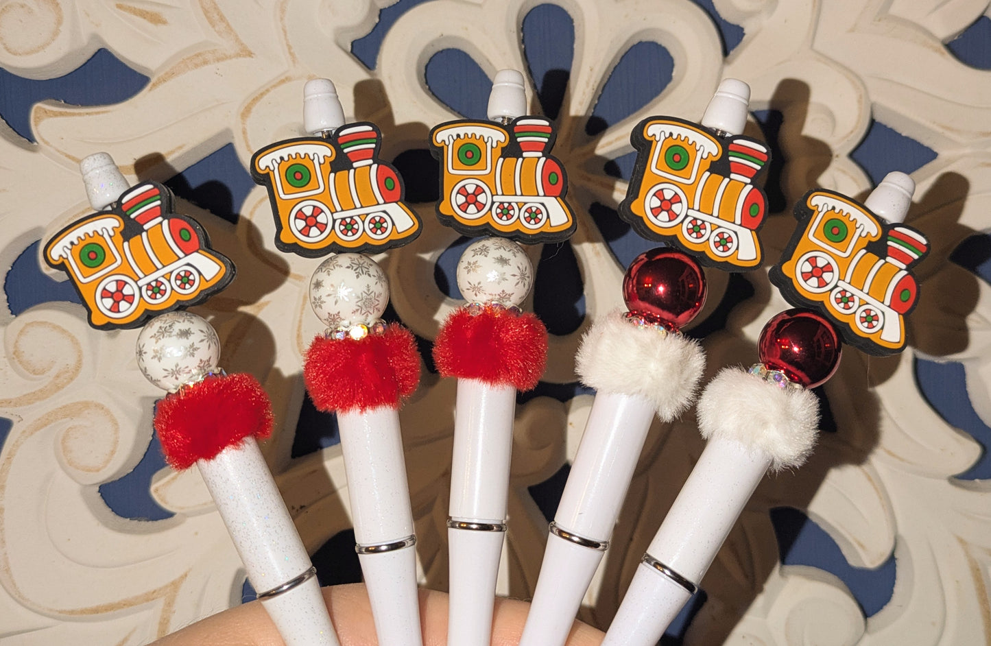 Lebkuchen Zug Kugelschreiber Lebkuchenzug mit Zuckerguss