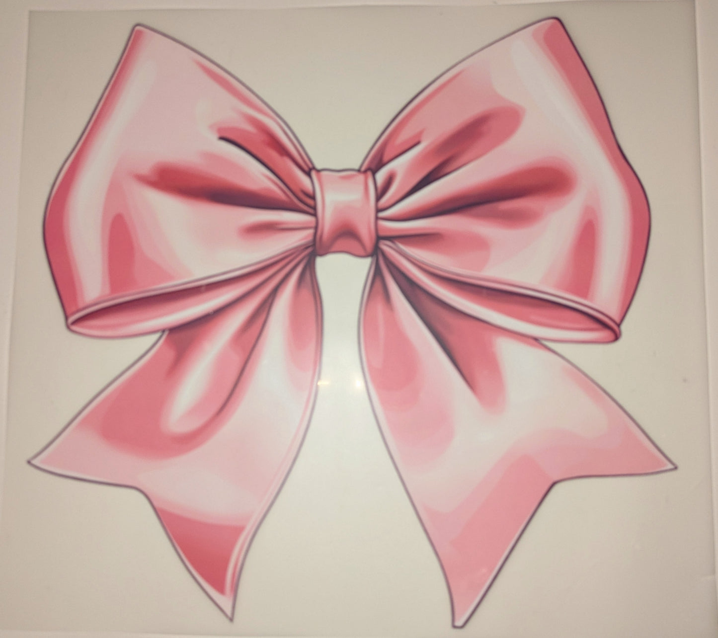 Bügelbild Gr. L Schleife pink