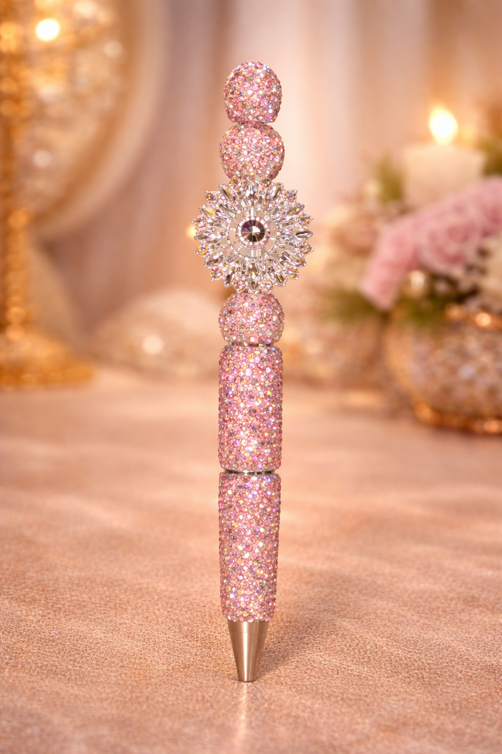 Glitzer-Kugelschreiber in Rosé – elegant, funkelnd & stilvoll