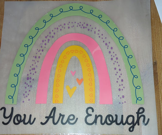 Großes Bügelbild You are Enough GBB000109