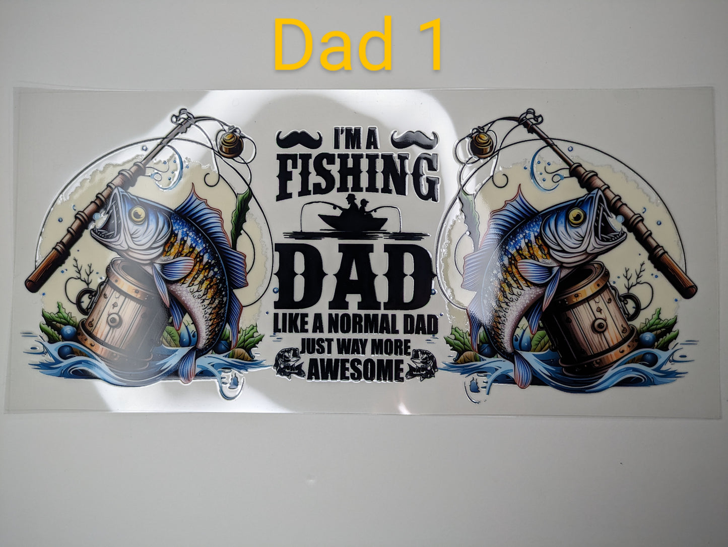 Glasaufkleber mit Dad Vater Papa Mann Motiven