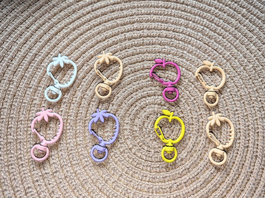 Schlüsselring Erdbeere / Apfel