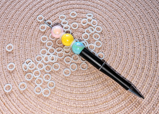 Perlenringe Abstandsperlen weiß