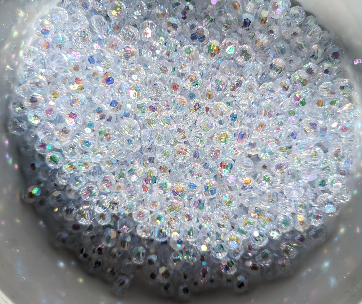 Disko Perlen AB glanz 6mm klar