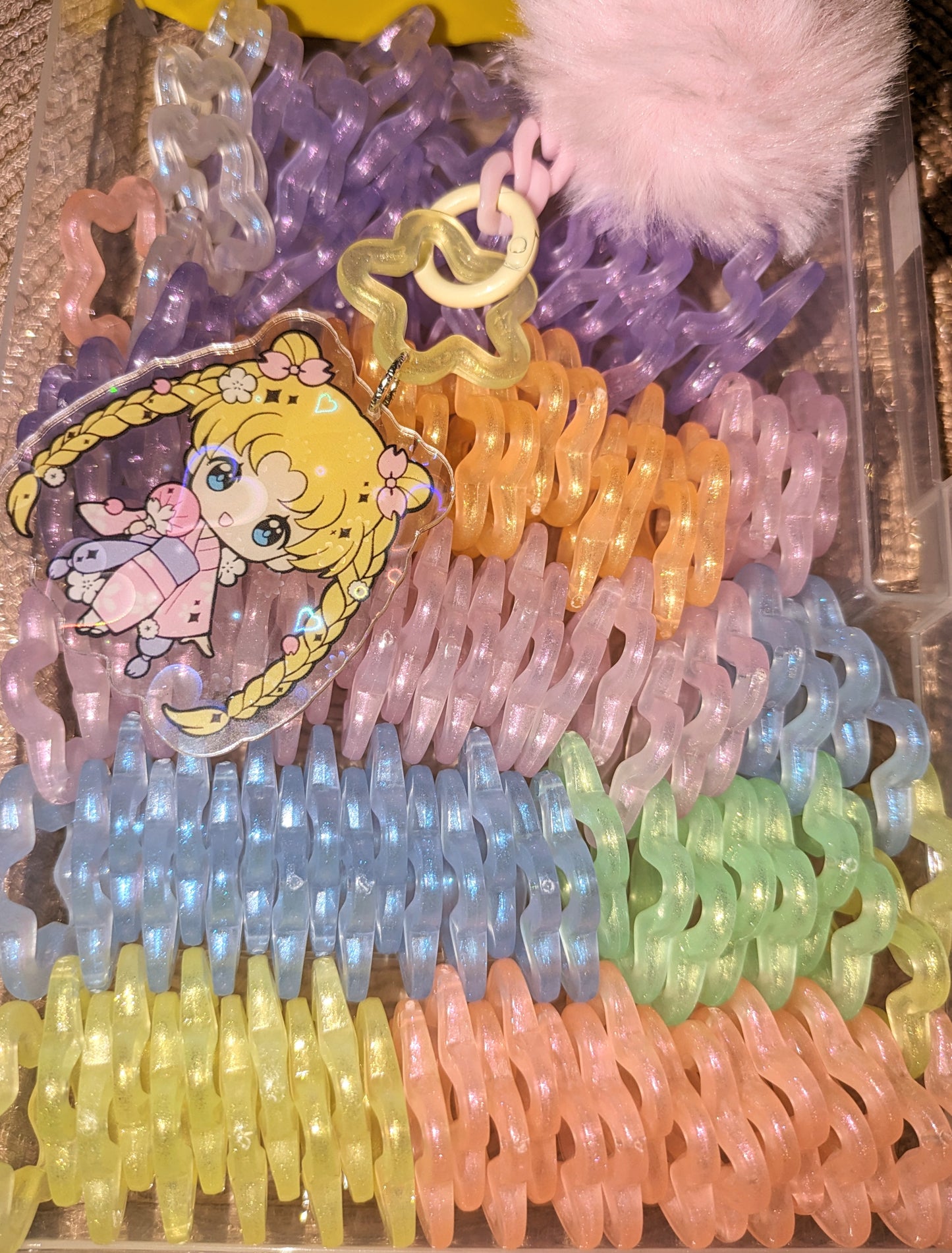 Glow in the Dark Sterne mit glitzer Schimmer