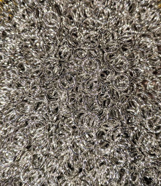 Hochwertige Sprungringe Schraffierte Oberfläche Gold oder Silber