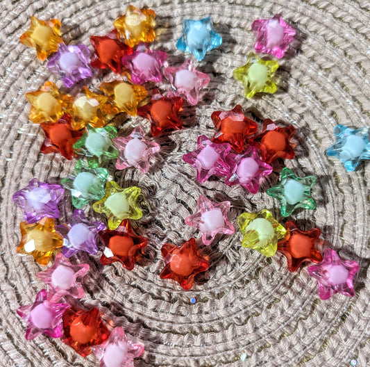 Doppellagige Sterne in verschiedenen Farben