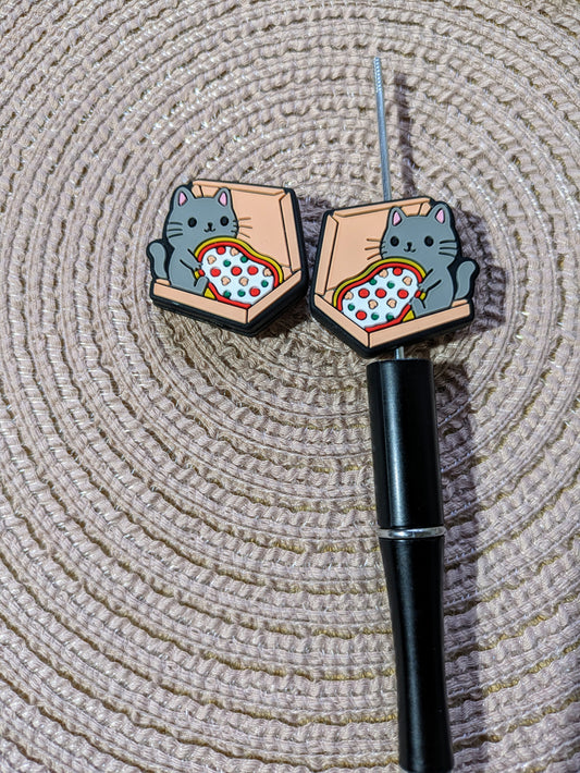 Silikonperle Katze im Pizzakarton Pizza (37)