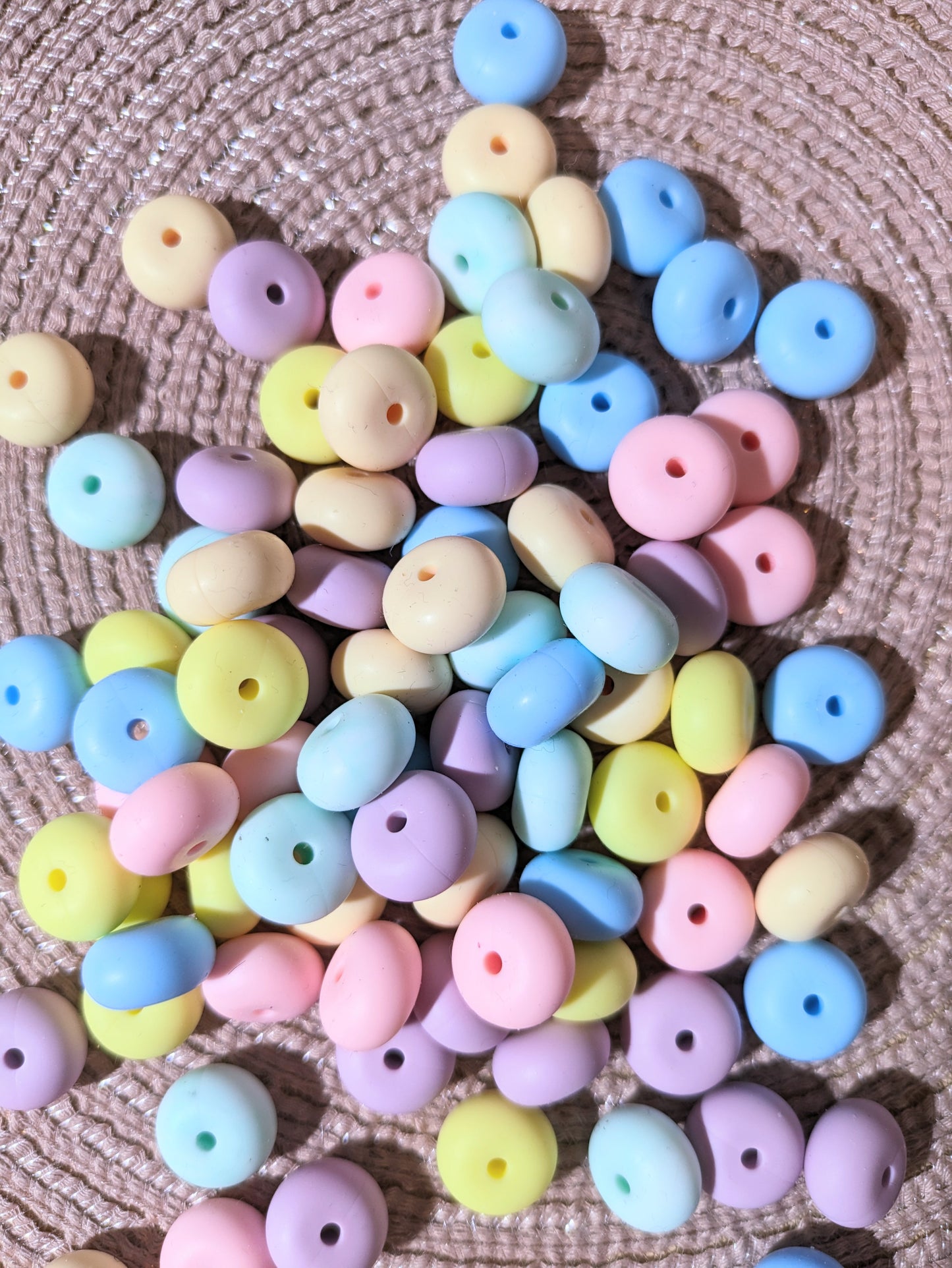 Silikon Spacer Abstandsperlen Bonbonfarbend (13)