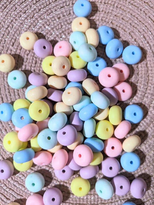 Silikon Spacer Abstandsperlen Bonbonfarbend (13)