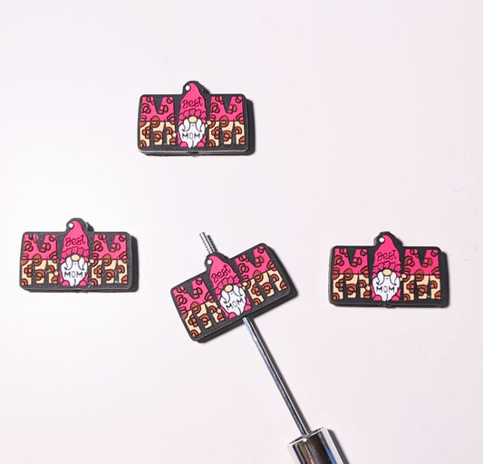 Focal Silikonperle "Best Mom" Zwerg pink (52/B)