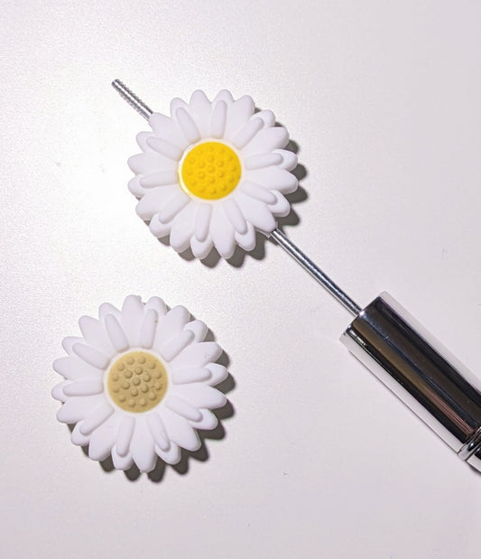 Focal Silikonperle Gänseblümchen (40)