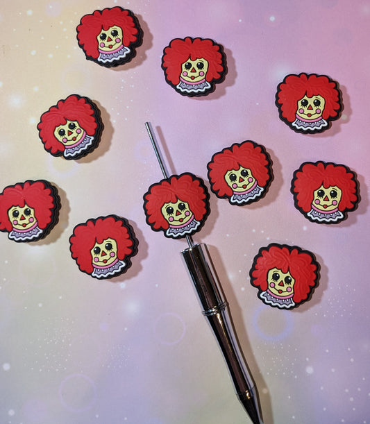 Silikonperle / Focal Anabell Puppenkopf Horror