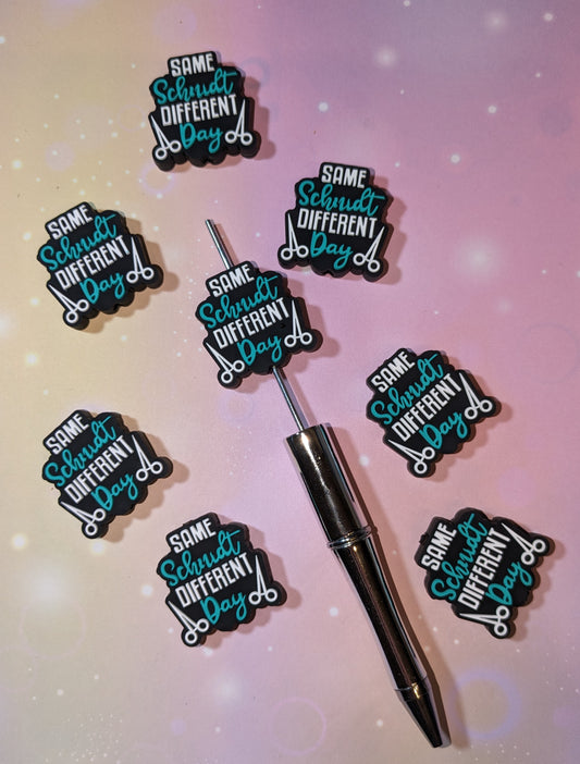 S47  Silikonperle / Focal " Same Schnidt Differen Day " Selber Schnitt anderer Tag Friseur