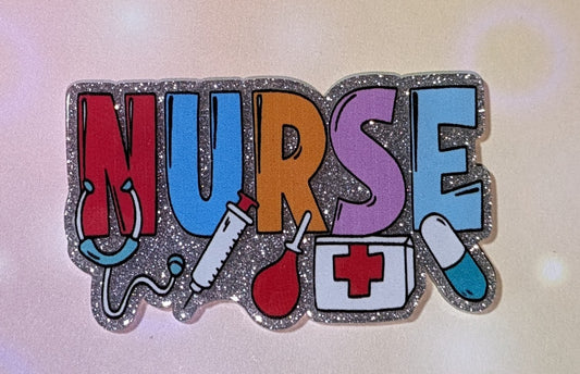 Glitzercharm Nurse Pflegekraft Krankenschwester