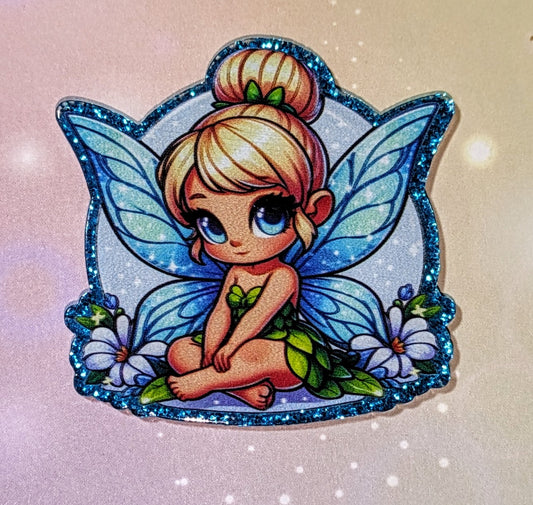 Glitzercharm Fee Blumen Elfe