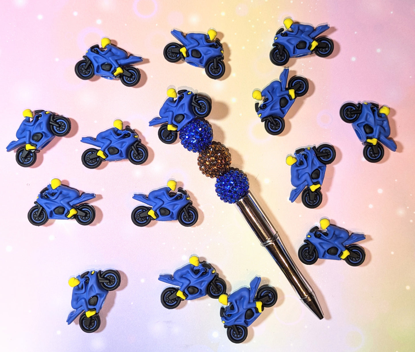 Pentopper / Stiftaufsatz Motorad Motoradfahrer