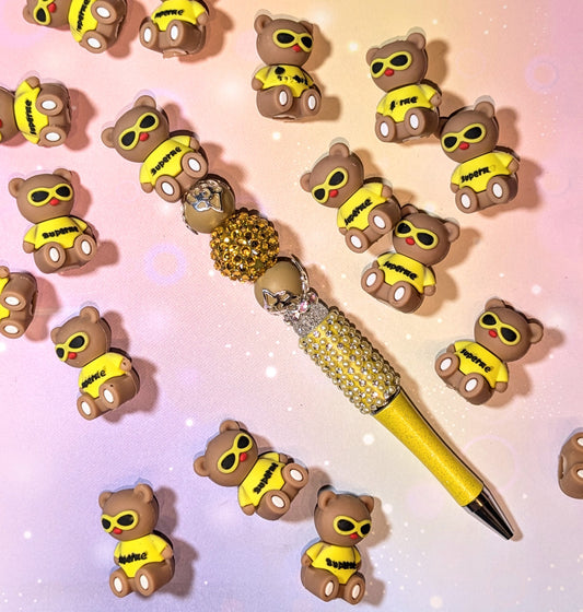 Pentopper / Stiftaufsatz Bär