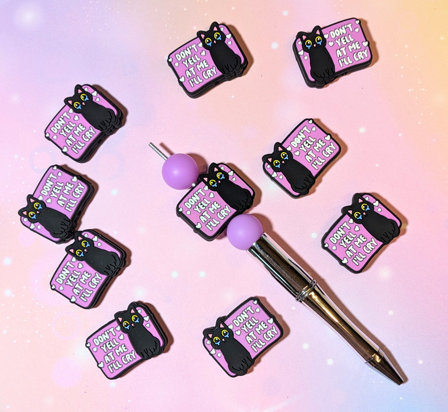 Focal Silikonperle " Don´t Yell..." ( Schrei mich nicht an, ich weine )