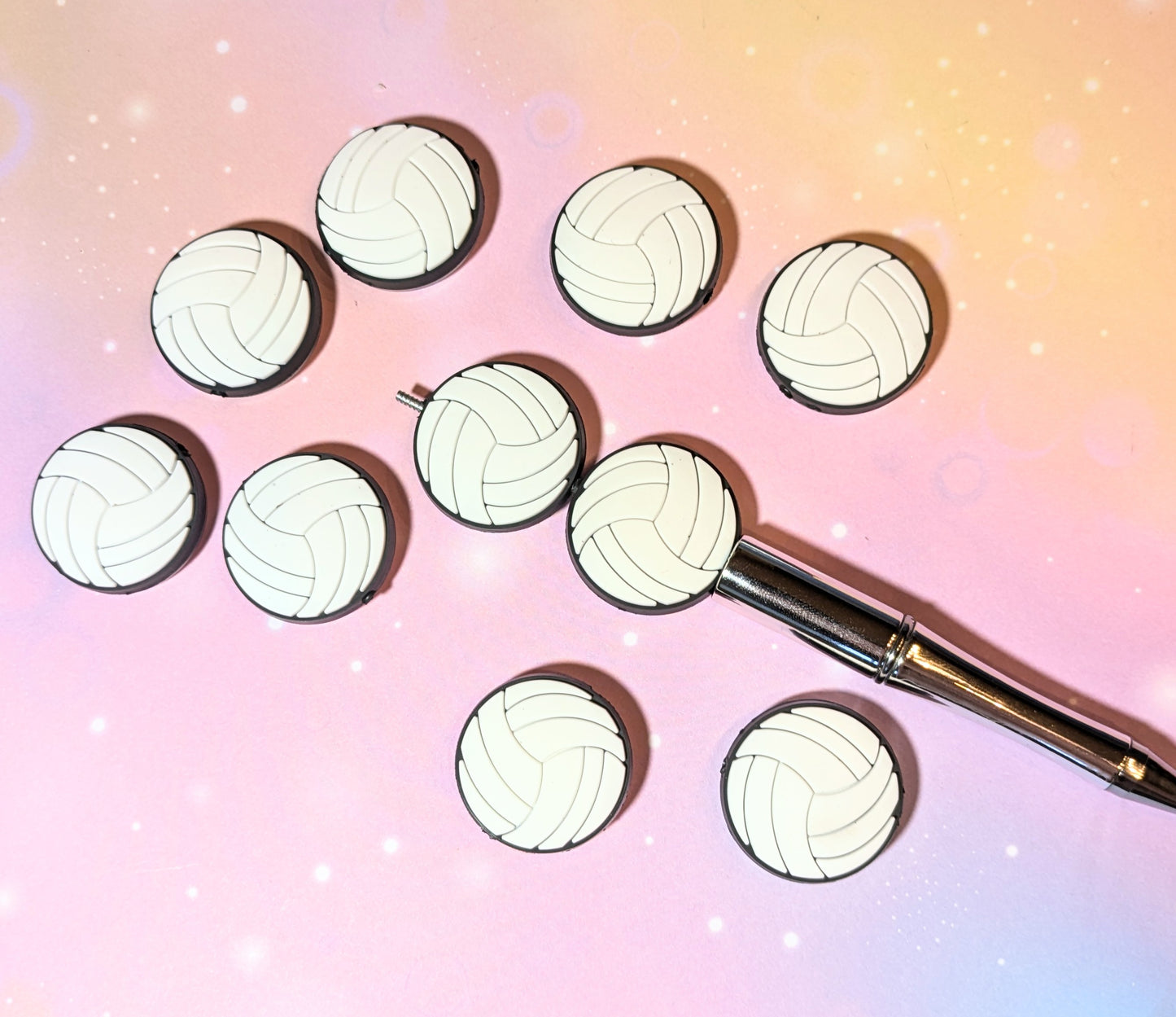 Focal Silikonperle Handball Volleyball weiß Ball